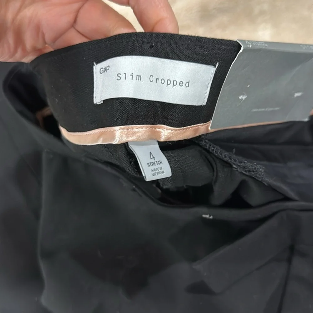 Gap slim cropped pant S/760954-02 size 4 - Picture 3 of 9